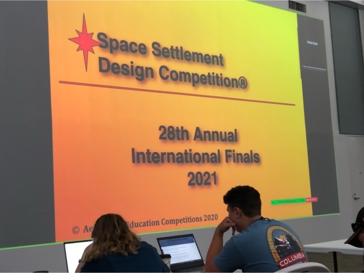 Space Settlement Design Competition opening slide.