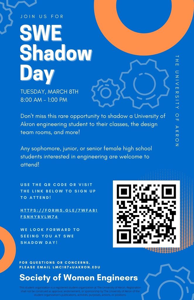 University of Akron SWE Shadow Day