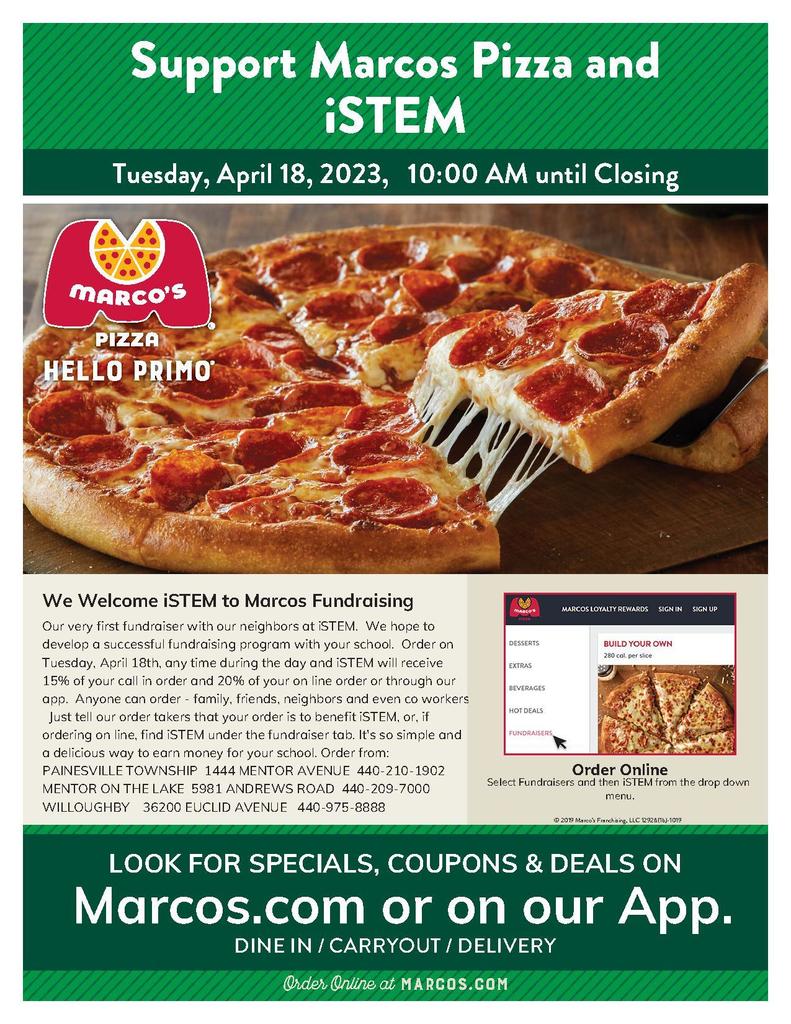 Marco Pizza and iSTEM